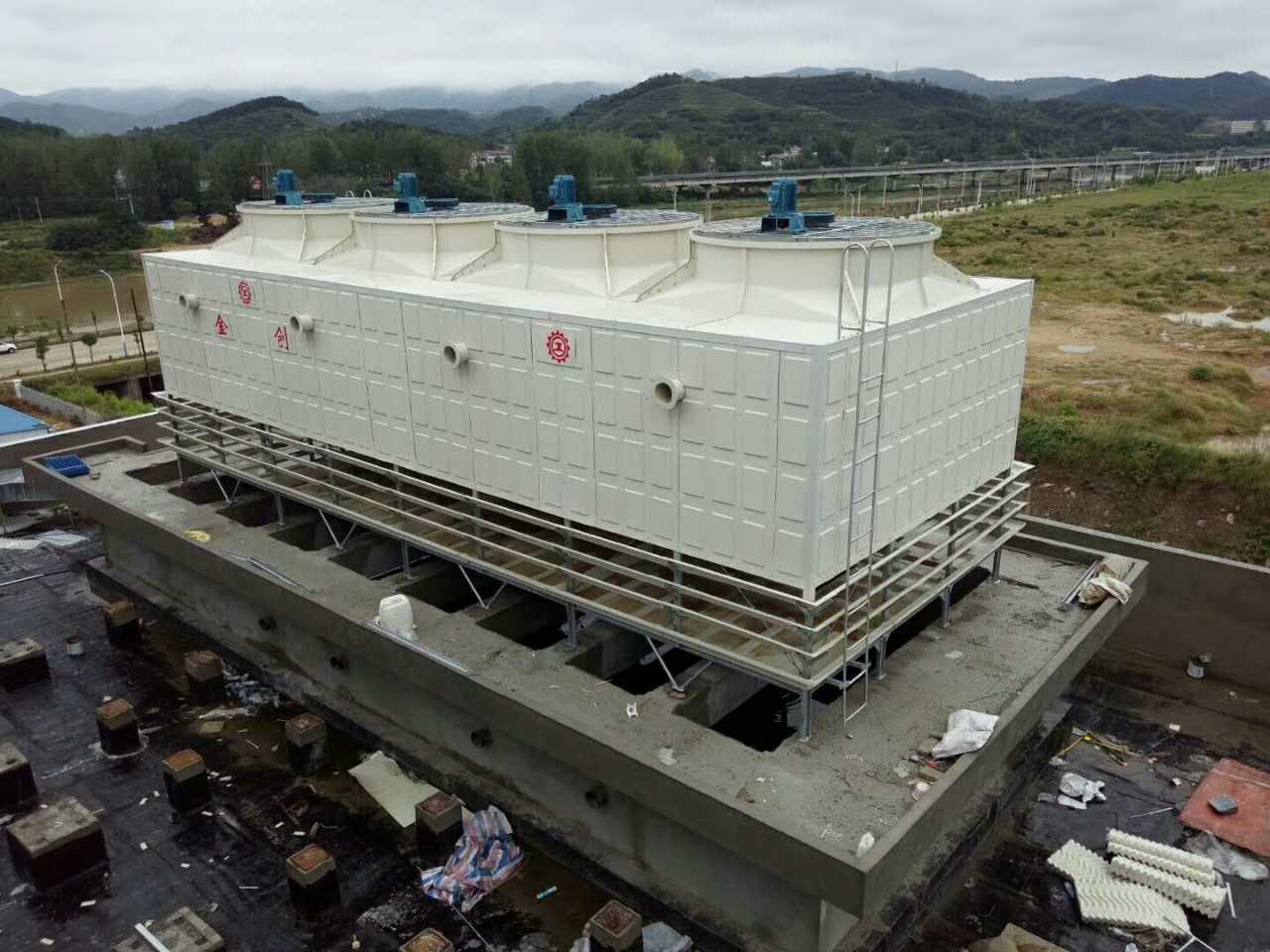 JCN金创1100T低噪音高温型逆流式方型冷却塔